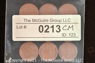 Numismatic: U.S. Coins: (9) Wheat Cents