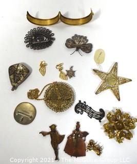 Collection of Vintage Metal Jewelry.