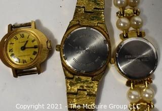 Group of Eleven (11) Wrist Watches Includes Timex and Waltham.  Untested.  