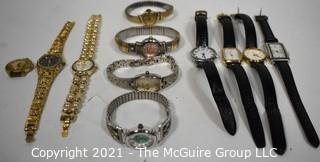 Group of Eleven (11) Wrist Watches Includes Timex and Waltham.  Untested.  