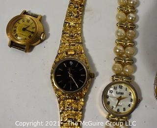 Group of Eleven (11) Wrist Watches Includes Timex and Waltham.  Untested.  