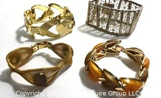 Four Retro Costume Jewelry Brackets. 