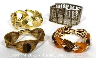 Four Retro Costume Jewelry Brackets. 