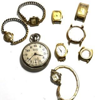 Vintage Wrist Watches and Pocket Watch