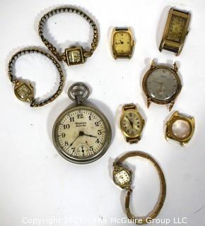 Vintage Wrist Watches and Pocket Watch