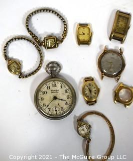 Vintage Wrist Watches and Pocket Watch