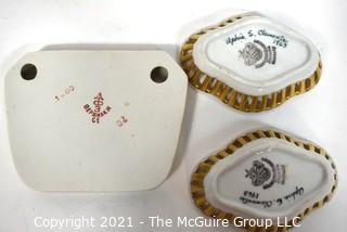 Collection of White Porcelain Decorative Items.  Includes Bing And Grondahl.