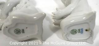 Collection of White Porcelain Decorative Items.  Includes Bing And Grondahl.