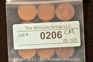 Numismatic: U.S. Coins: (9) Wheat Cents