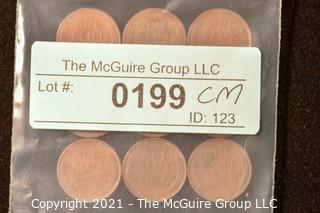 Numismatic: U.S. Coins: (9) Wheat Cents