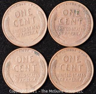 Numismatic: U.S. Coins: (4) Lincoln Wheat Cents