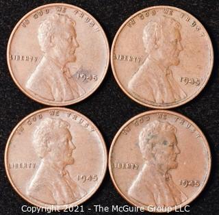 Numismatic: U.S. Coins: (4) Lincoln Wheat Cents