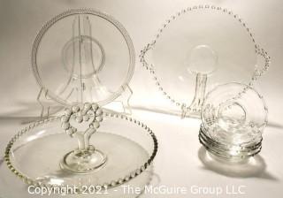 Vintage Hobnail Glass Serving Pieces