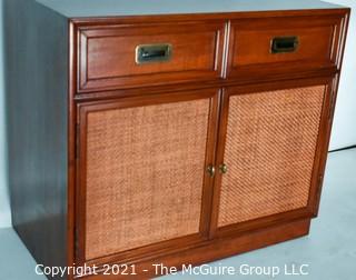 Asian Cabinet; 2 Door Stepped with 5-Drawers; 36W x 20"D x 31"T