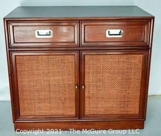 Asian Cabinet; 2 Door Stepped with 5-Drawers; 36W x 20"D x 31"T