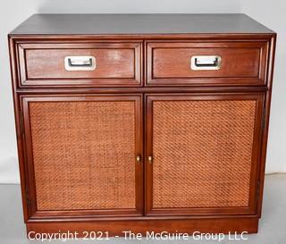 Asian Cabinet; 2 Door Stepped with 5-Drawers; 36W x 20"D x 31"T