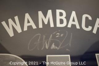 Framed and Professionally Mounted Signed Abby Wambach Team USA Women's Soccer Olympic Jersey.  Signed in Black Sharpie with her U.S. Olympic Team #20