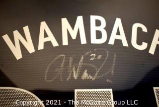 Framed and Professionally Mounted Signed Abby Wambach Team USA Women's Soccer Olympic Jersey.  Signed in Black Sharpie with her U.S. Olympic Team #20