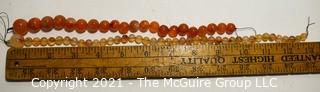 Two (2) Strands of Beads - Carnelian & Agate