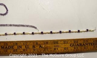 Three (3) Strands of Pale Amethyst Beads. 