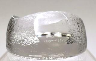 Crystal Duck Paperweight by Mats Jonasson, Signed & Numbered.  Made in Sweden. Measures 4" Long.