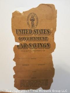 (4) 1918 Series U.S. Government $5 War Savings Stamps 