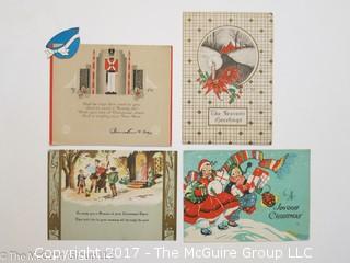 Vintage Post Card Album with approx. 60 cards 