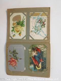 Vintage Post Card Album with approx. 60 cards 