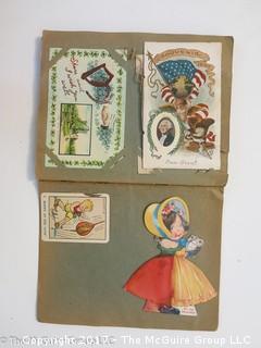 Vintage Post Card Album with approx. 60 cards 