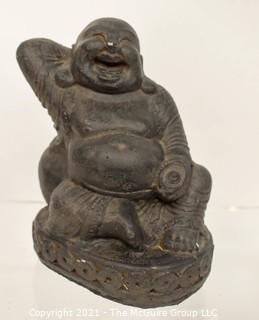 Vintage Stone Buddah. Measures 7" tall.