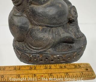 Vintage Stone Buddah. Measures 7" tall.