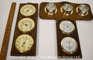 (3) Wall Barometers 