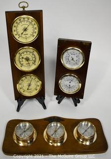 (3) Wall Barometers 