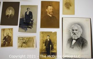 Group of Vintage Black and White Portraits and Photos of Dashing Men.  Includes some cabinet cards. 