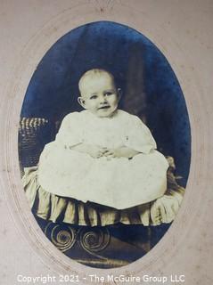 Group of Black and White Sepia Cabinet Cards and Photographs of Children.