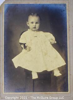 Group of Black and White Sepia Cabinet Cards and Photographs of Children.