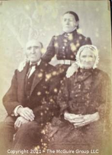 Group of Vintage Black & White Photos of Happy Families and Campers.  Includes Airstream Camper. 