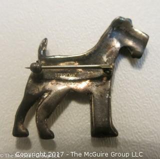 Sterling canine pin 