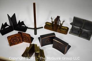 (6) Pairs of Vintage Metal Bookends. 