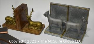 (6) Pairs of Vintage Metal Bookends. 