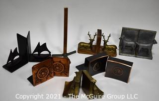 (6) Pairs of Vintage Metal Bookends. 