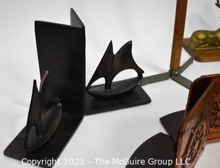 (6) Pairs of Vintage Metal Bookends. 