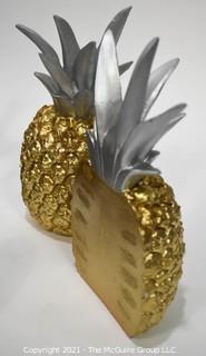 3 Sets of Bookends Including Pineapples