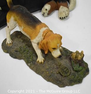 Group of Mostly Contemporary Resin Dog Figurines.