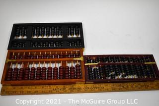 Three (3) Antique Calculators or Abacus