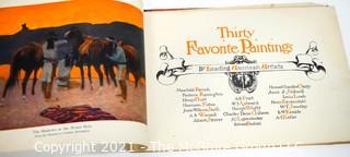 Antique Thirty Favorite Paintings by Leading American Artists, Published by P. F. Collier & Son, 1908.  