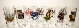 Collection of (12) Branded Beer Pint Glasses