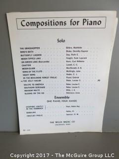 Collection of Sheet Music.  See all the photos