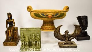 Group of Souvenir & Decorative Egyptian Items. 