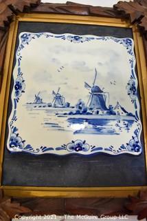 Collection of Blue and White Ceramics, Including Delft